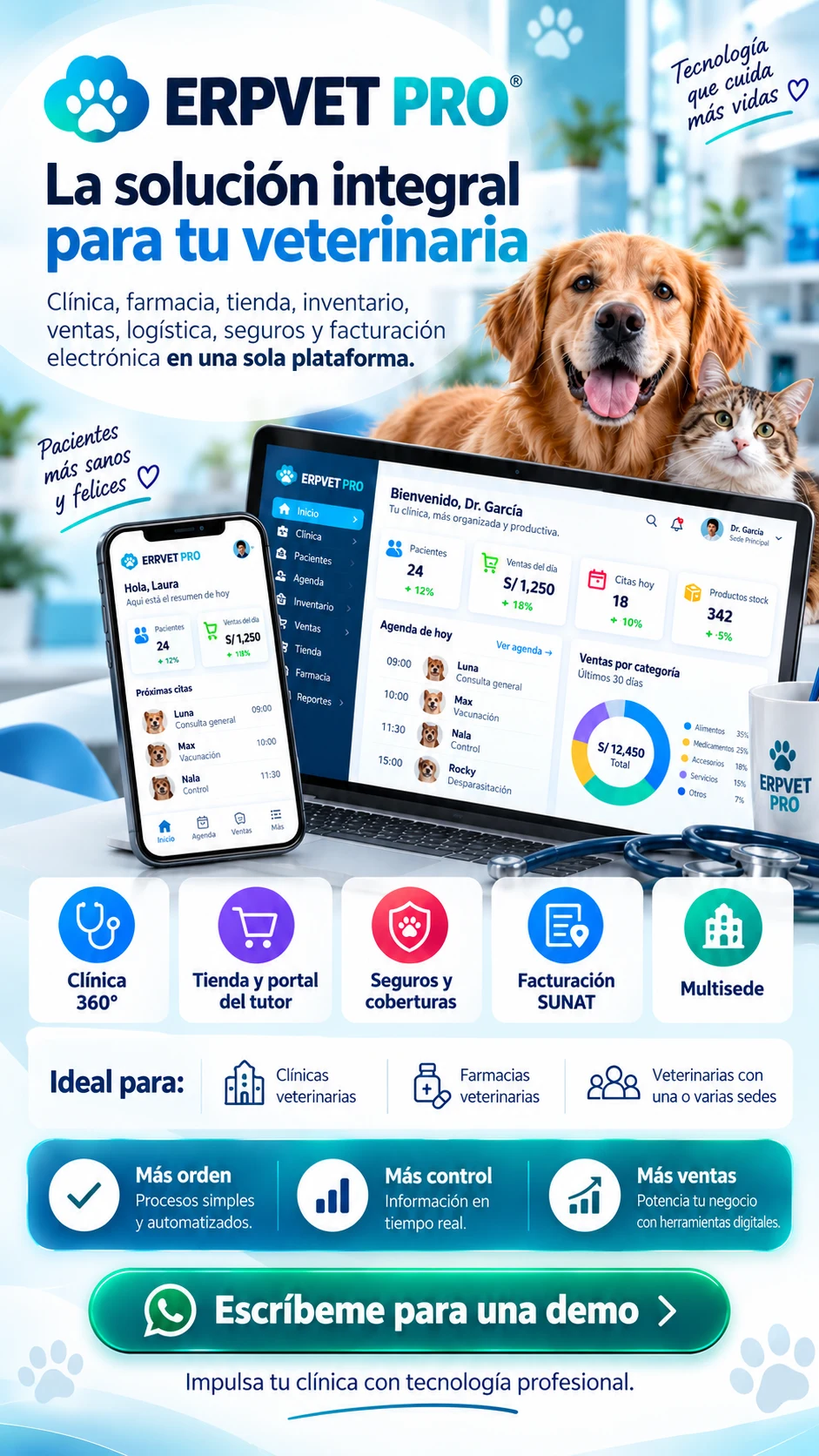 Captura de ERPVET PRO — Gestión Veterinaria Integral
